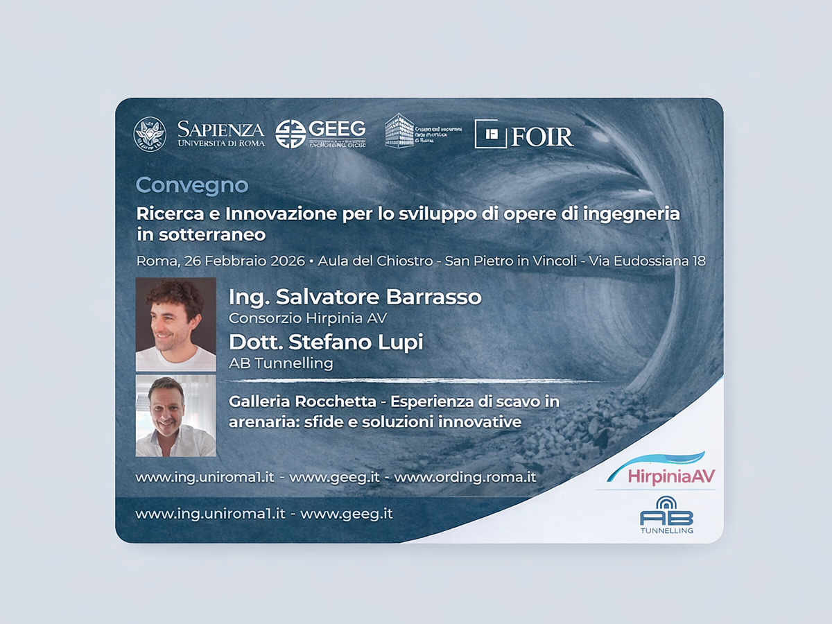 Galleria Rocchetta -convegno La Sapienza - AB Tunnelling